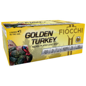Fiocchi Golden Turkey Shotgun Ammo 20 ga. 3 in. 1 1/4 oz. 5 Shot 10 rd.