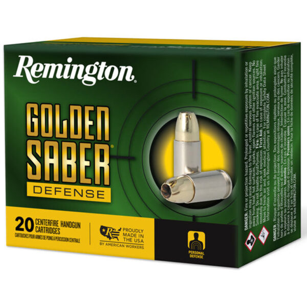 Remington Golden Saber Defense Handgun Ammo 10mm 180 gr. BJHP 20 rd.