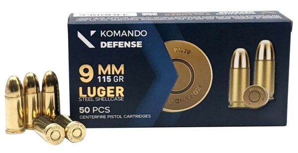 DKSN BRASS/STL  9MM 115 FMJ BRASS/STL CASE   50/20
