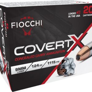 FIO 9CCWB     COVERT X    9MM    124GR JHP   20/10