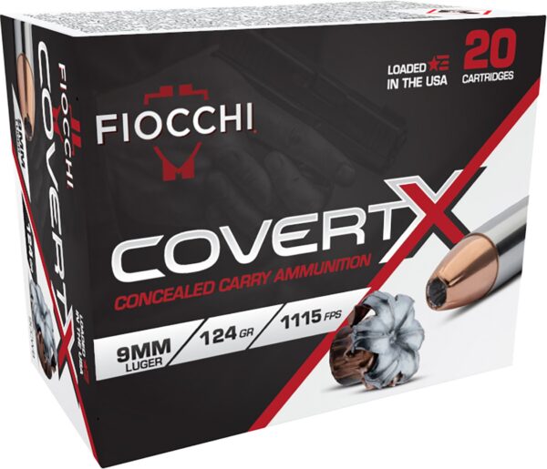 FIO 9CCWB     COVERT X    9MM    124GR JHP   20/10