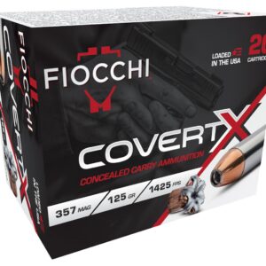 FIO 357CCWA   COVERT X    357    125GR JHP   20/10
