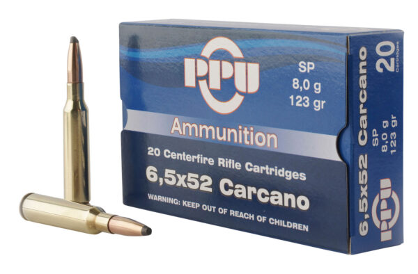 PPU 6.5X52 CARCANO 123GR JSP