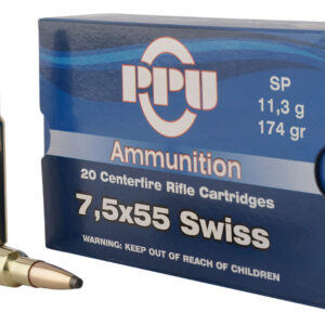 PPU 7.5X55 SWISS 174GR JSP