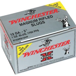 SUP.X RIFLED SLUGS 12GA 3" 1OZ 1760 FPS 15PK