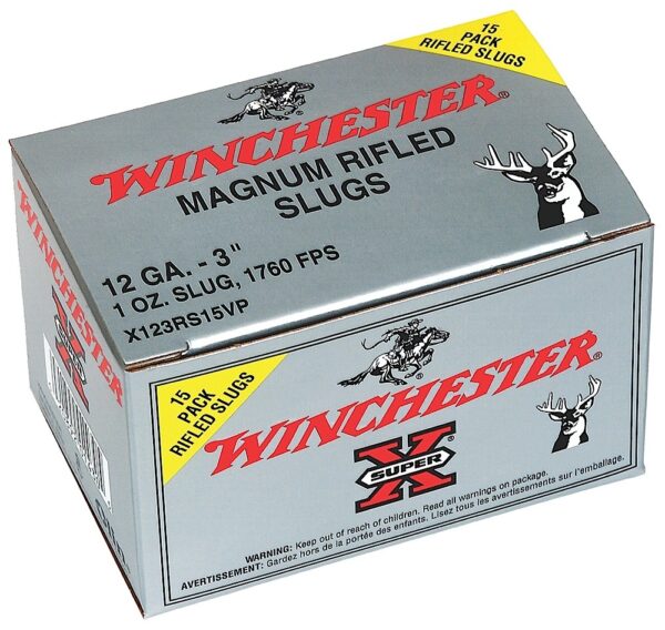SUP.X RIFLED SLUGS 12GA 3" 1OZ 1760 FPS 15PK