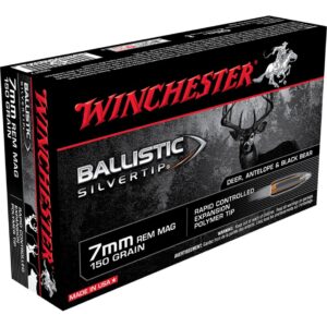 Winchester Ballistic Silvertip Rifle Ammo 7mm Rem. Mag. 150 gr Ballistic Silvertip 20 rd