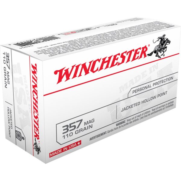 Winchester Best Value Pistol Ammo 357 Mag 110 gr. Jacketed Hollow Point 50 rd.
