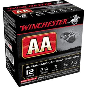 Winchester AA Super Handicap Load 12 ga. 2.75 in. 1 1/8 oz. 7.5 Shot 25 rd.