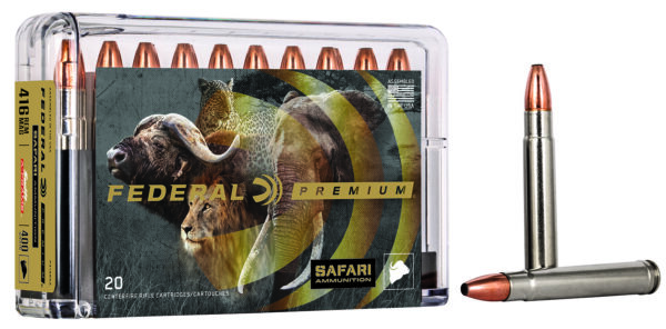 FEDERAL 416 REM. MAGNUM 400GR SWIFT A-FRAME AMMO 20RD