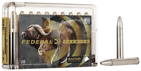 FEDERAL 458 WIN. MAGNUM 400GR TROPHY BONDED BEAR CLAW AMMO 20RD