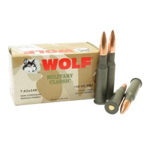 Wolf 7.62x54R 148gr FMJ  Russian 20/RD