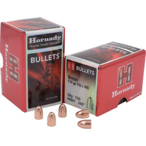 HRNDY FMJ-RN 9MM .355 115GR 100CT