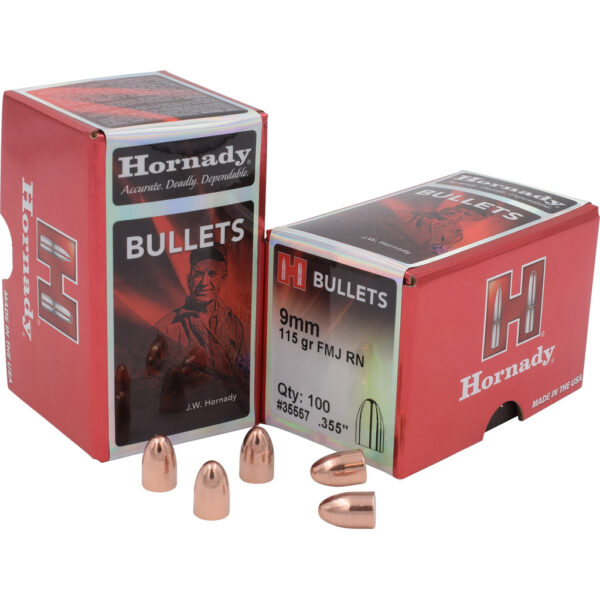HRNDY FMJ-RN 9MM .355 115GR 100CT