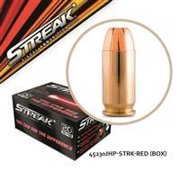 STREAK RED 45 AUTO 230GR JHP 20/200