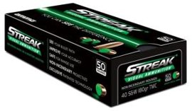 STREAK GRN 40S&W 180GR TMC 50/1000