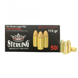 STERLING 9MM 115GR FMJ 50/1500