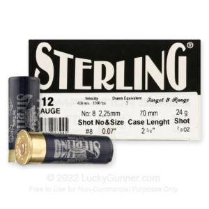 STERLING COMP 12GA 2.75" #8 25/250
