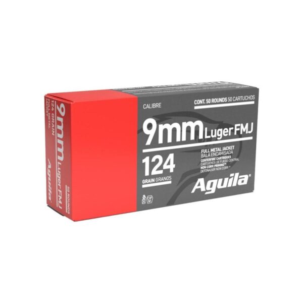 Aguila 9MM FMJ 124 GR 50/RD