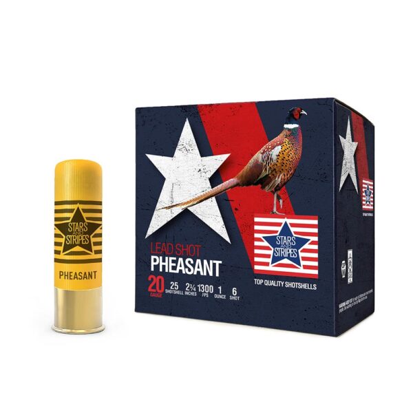 PHEASANT LOADS 20ga 2 3/4'' 1oz. #6 SHOT 1300FPS 25RD