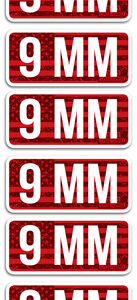 MTM AMMO CALIBER LABELS 9MM