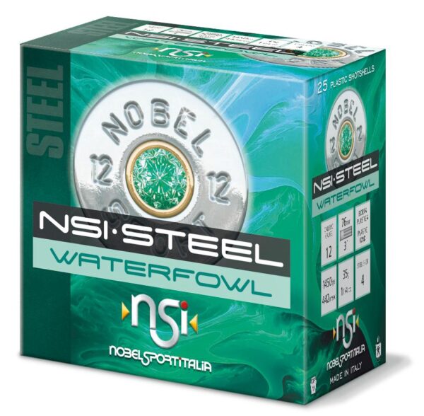 NSI Steel Waterfowl 12 gauge 3" 1 1/4 Oz #BB Shot 1450fps 25/Rd