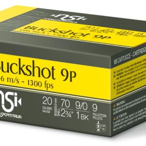 Buckshot Law Enforcement 20 gauge 2 3/4" #1 Buck 9-pellet 1200fps 10/Rd