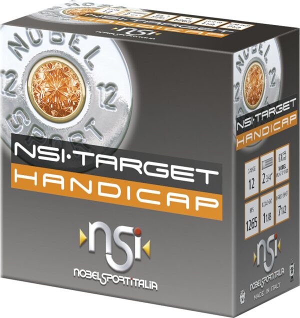 NSI Target Handicap 12 gauge 2 3/4" 1 1/8 Oz. #7 ½ Shot 1265 fps 25/rds