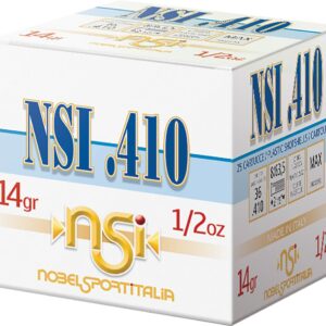 NSI .410 gauge 2 1/2" 1/2 Oz. #8 Shot 1240 fps 25/rds