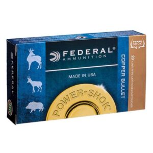 FEDERAL 300 WIN SHORT MAG180GR COPPER "POWER-SHOK" AMMO 20RD
