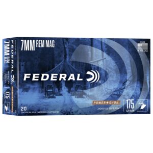 FEDERAL 7MM REM MAG 175GR POWER-SHOK SP AMMO 20RD