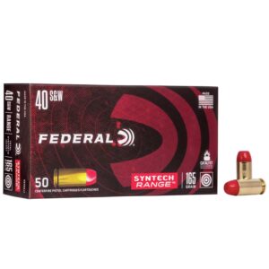 Federal Syntech Range Pistol Ammo 40 S&W 165 gr. TSJ 50 rd.