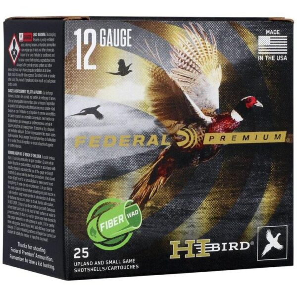 FEDERAL HI-BIRD 12GA 2 3/4'' 1 1/4OZ 6 FIBERWAD AMMO 25RD