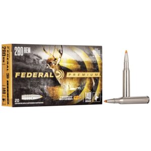 FEDERAL 280 REM 140GR TROPHY BONDED TIP AMMO 20RD