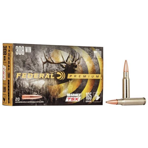 FEDERAL 308 WIN 165GR BARNES TSX AMMO 20RD