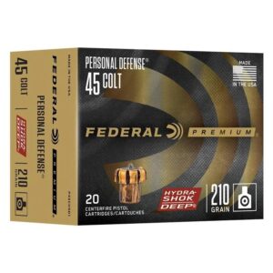 FEDERAL 45 COLT 210GR HYDRA-SHOK DEEP JHP AMMO 20RD