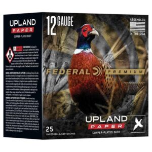 FEDERAL PREMIUM UPLAND PAPER 12GA 2 3/4'' 1 1/4OZ 4 SHOT AMMO 25RD