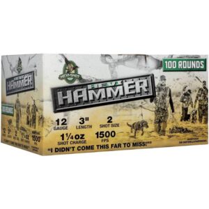 HEVI-HAMMER 12GA 3IN 1-1/4OZ #2 AMMO 100 PACK