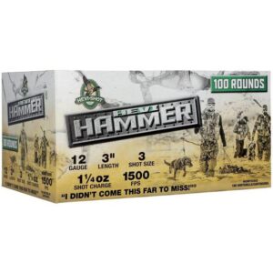 HEVI-HAMMER 12GA 3IN 1-1/4OZ #3 AMMO 100 PACK