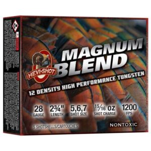 HEVI-SHOT MAGNUM BLEND TURKEY 28GA 3IN 1OZ #5 #6 #7 5rd