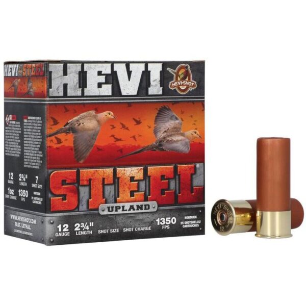 HEVI-STEEL UPLAND 12GA 2-3/4IN 1-1/8OZ #5 AMMO 25RD
