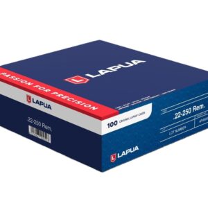 Lapua Unprimed Brass Rifle Cartridge Cases 100/ct .22-250 Rem