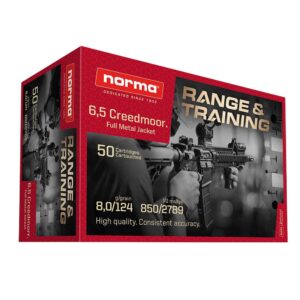 RANGE & TRAINING 6.5 Creedmoor 124gr FMJ 50RDS AMMO