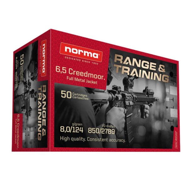 RANGE & TRAINING 6.5 Creedmoor 124gr FMJ 50RDS AMMO