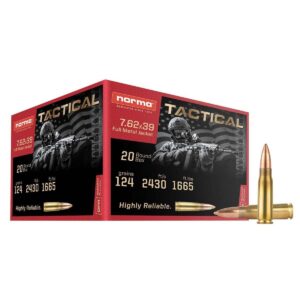 RANGE & TRAINING 7.62x39 124gr Tactical FMJ 20RDS AMMO
