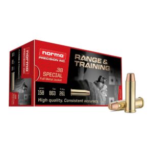 RANGE & TRAINING .38 Special 158gr FMJ 50RDS AMMO