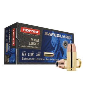 SAFEGUARD 9mm Luger 124gr  JHP  50RDS AMMO