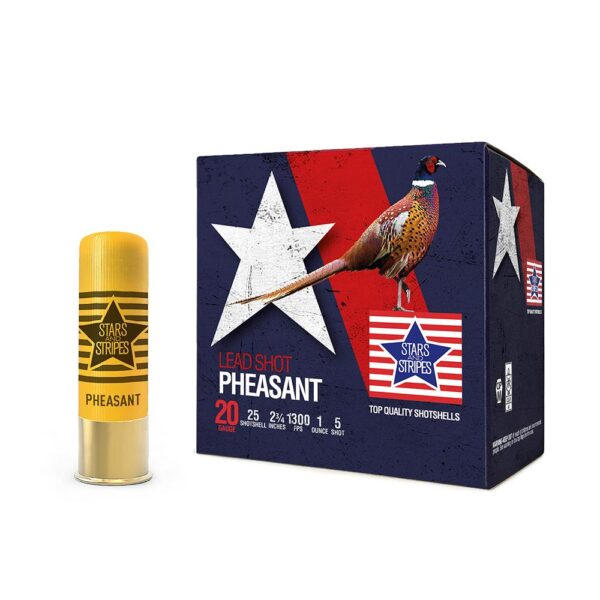 PHEASANT LOADS 20ga 2 3/4'' 1oz. #5 SHOT 1300FPS 25RD