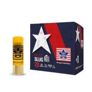 20ga 2 3/4'' Slug  3/4 oz.1350 FPS 25RD