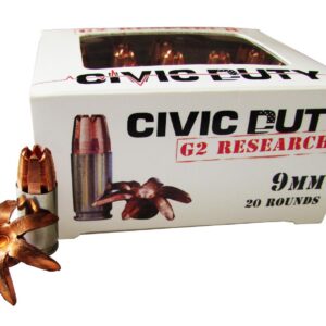 G2R CIVIC DUTY 9MM 100GR 20/25